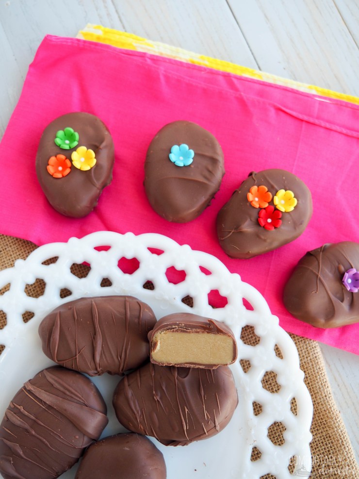 Chocolate-Sunbutter-Eggs are a sweet and creamy confection similar to chocolate peanut butter candies, but even better because they're NUT FREE  and safe for those with nut allergies. 