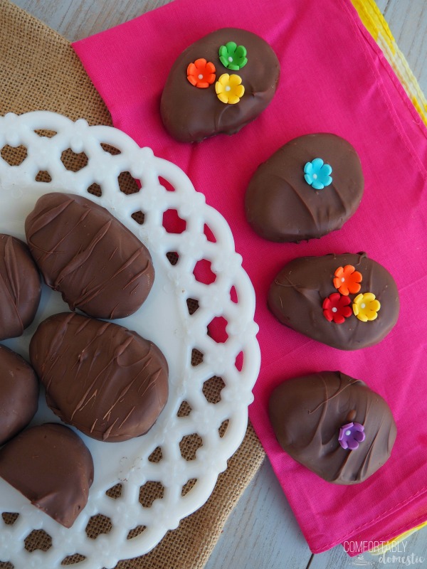 Chocolate-Sunbutter-Eggs are a sweet and creamy confection similar to chocolate peanut butter candies, but even better because they're NUT FREE  and safe for those with nut allergies. 