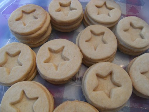 Shortbread Linzer Cookies, unfilled