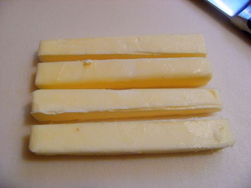 stick of butter, cut into fourths