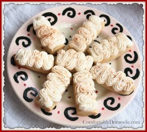 Egg Nog Cookies (Egg Nog Logs) - The perfect Christmas cookie recipe! | ComfortablyDomestic.com