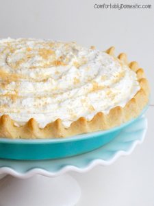 allergy friendly coconut cream pie recipe makes a rich and delicious pie, but even better, it's gluten free and sugar free, too.