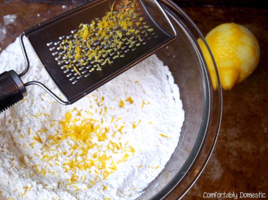 Grated lemon