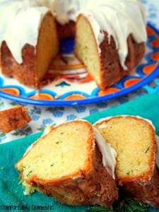 Zucchini Bundt Cake with Lemon Cream Glaze | ComfortablyDomestic.com