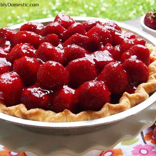 Fresh Strawberry Pie | ComfortablyDomestic.com