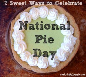 6 gorgeous and deliciously sweet pie recipes to celebrate National Pie Day on January 23rd! From classic apple pie to custard pie, here are the pie recipes! | ComfortablyDomestic.com