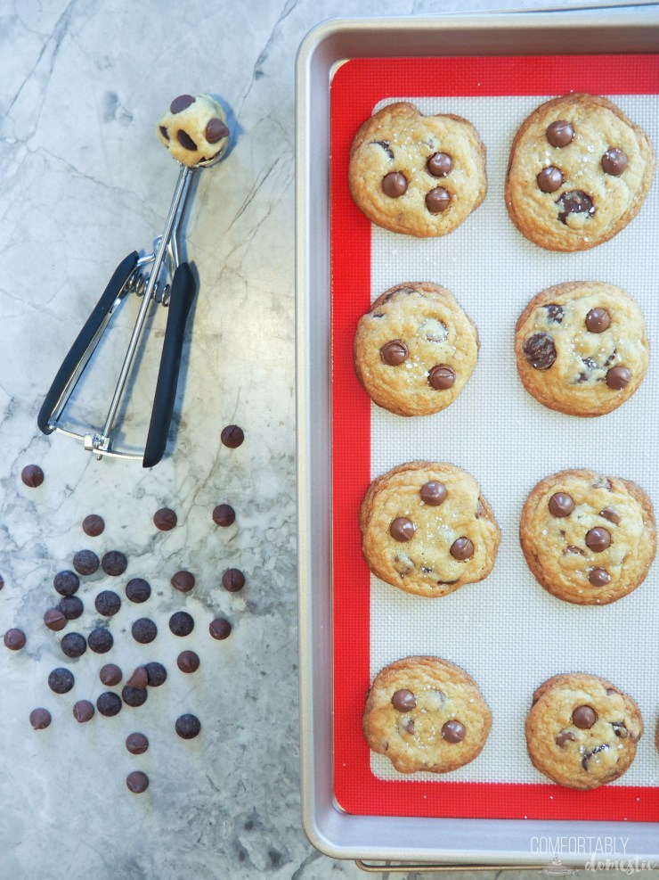 Salted-Chocolate-Chip-Cookies are everything to love about a classic chocolate chip cookie, complimented by a salty finish that really elevates the flavor.